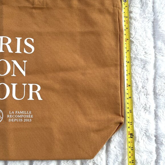 NEW Sezane Paris Mon Amour Tote (Cafe) - Picture 6 of 8